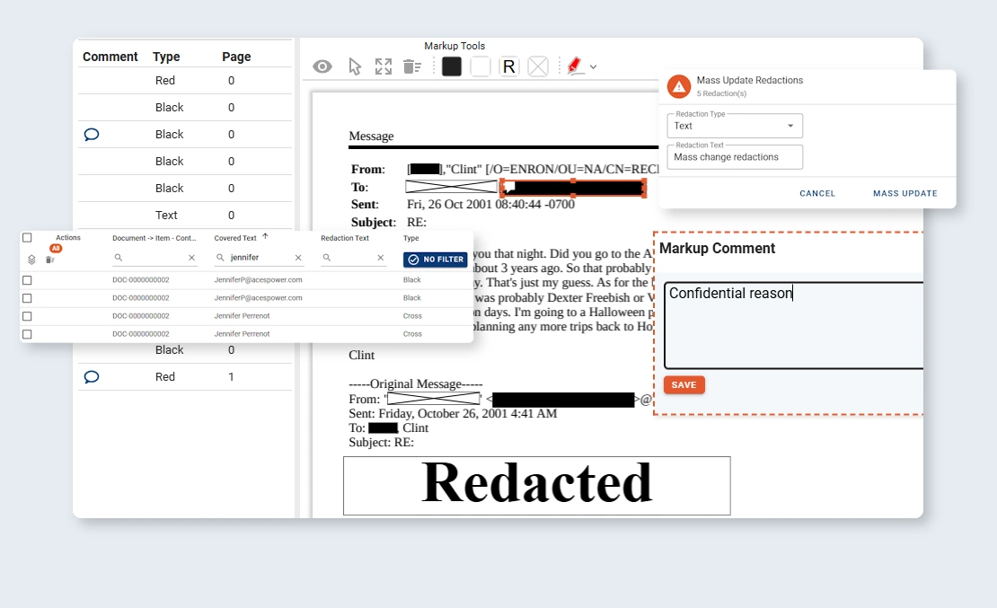 Farsight eDiscovery Screenshots